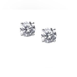Kenneth Jay Lane CZ Round Stud Earrings| 2 c.tw